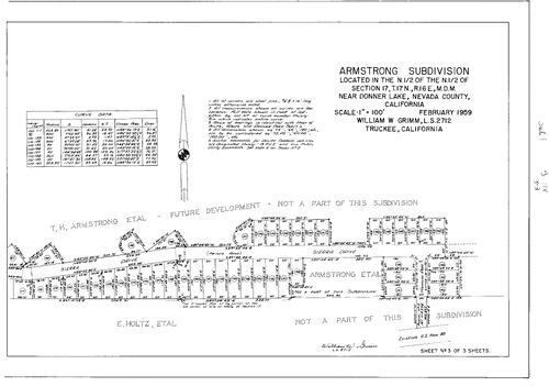 Click to see Subdivision Book 1, pg. 114 (1959) of Nevada County Recorders Subdivision Maps Book 1