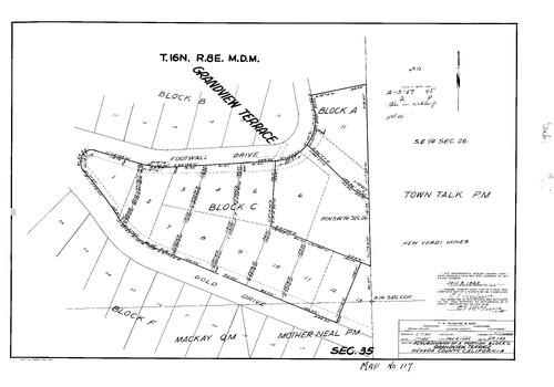 Click to see Subdivision Book 1, pg. 117 (1959) of Nevada County Recorders Subdivision Maps Book 1