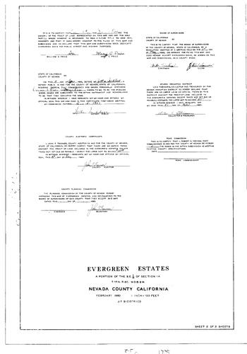Click to see Subdivision Book 1, pg. 119 (1960) of Nevada County Recorders Subdivision Maps Book 1