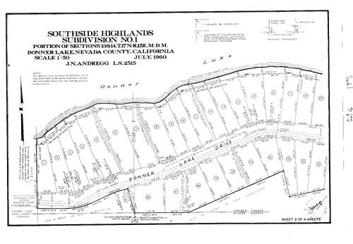 Click to see Subdivision Book 1, pg. 122 (1960) of Nevada County Recorders Subdivision Maps Book 1