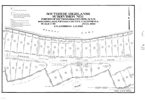 Click to see Subdivision Book 1, pg. 122 (1960) of Nevada County Recorders Subdivision Maps Book 1