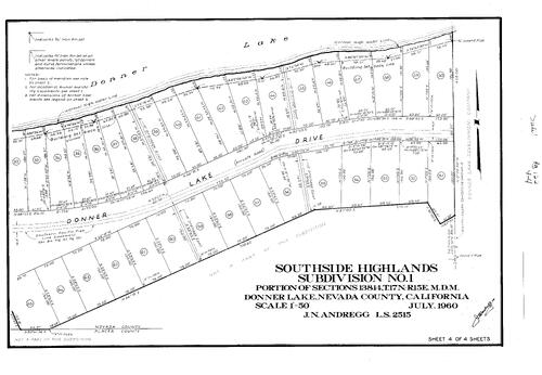 Click to see Subdivision Book 1, pg. 122 (1960) of Nevada County Recorders Subdivision Maps Book 1