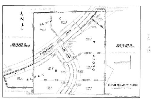 Click to see Subdivision Book 1, pg. 127 (1961) of Nevada County Recorders Subdivision Maps Book 1