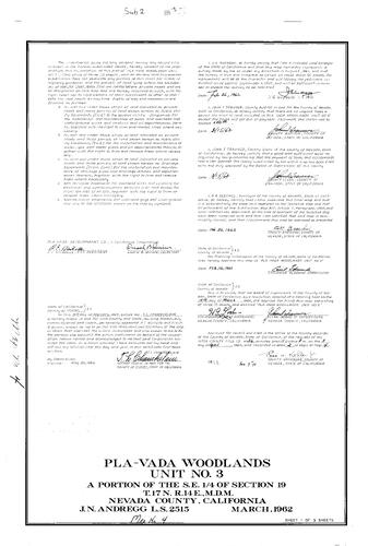 Click to see Subdivision Book 2, pg. 4 (1962) of Nevada County Recorders Subdivision Maps Book 2