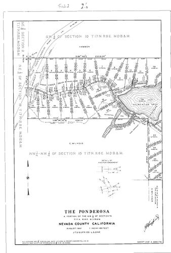 Click to see Subdivision Book 2, pg. 7 (1962) of Nevada County Recorders Subdivision Maps Book 2