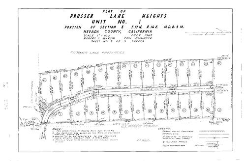 Click to see Subdivision Book 2, pg. 8 (1962) of Nevada County Recorders Subdivision Maps Book 2