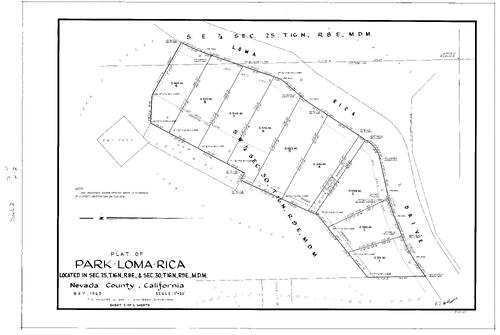 Click to see Subdivision Book 2, pg. 14 (1963) of Nevada County Recorders Subdivision Maps Book 2