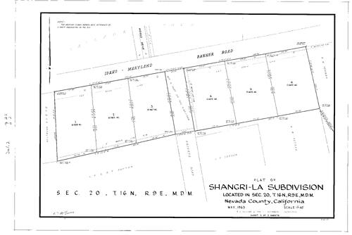 Click to see Subdivision Book 2, pg. 26 (1964) of Nevada County Recorders Subdivision Maps Book 2