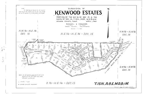 Click to see Subdivision Book 2, pg. 31 (1964) of Nevada County Recorders Subdivision Maps Book 2