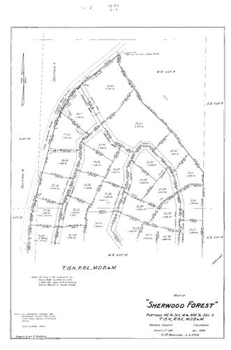 Click to see Subdivision Book 2, pg. 33 (1964) of Nevada County Recorders Subdivision Maps Book 2