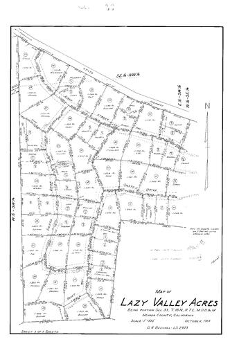 Click to see Subdivision Book 2, pg. 36 (1965) of Nevada County Recorders Subdivision Maps Book 2
