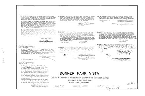 Click to see Subdivision Book 2, pg. 38 (1965) of Nevada County Recorders Subdivision Maps Book 2