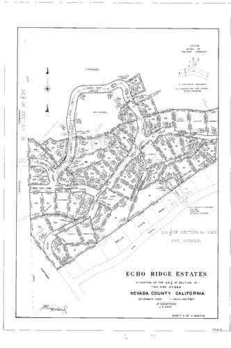 Click to see Subdivision Book 2, pg. 40 (1965) of Nevada County Recorders Subdivision Maps Book 2