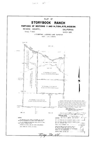 Click to see Subdivision Book 2, pg. 44 (1965) of Nevada County Recorders Subdivision Maps Book 2