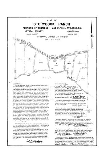 Click to see Subdivision Book 2, pg. 44 (1965) of Nevada County Recorders Subdivision Maps Book 2