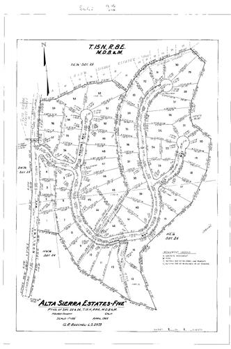 Click to see Subdivision Book 2, pg. 46 (1965) of Nevada County Recorders Subdivision Maps Book 2