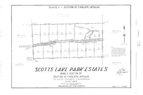 Click to see Subdivision Book 2, pg. 49 (1965) of Nevada County Recorders Subdivision Maps Book 2