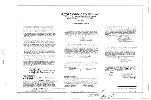 Click to see Subdivision Book 2, pg. 50 (1965) of Nevada County Recorders Subdivision Maps Book 2