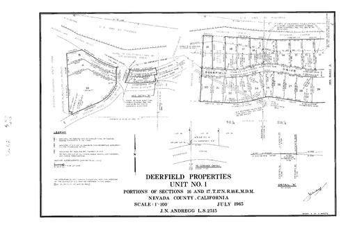 Click to see Subdivision Book 2, pg. 57 (1965) of Nevada County Recorders Subdivision Maps Book 2