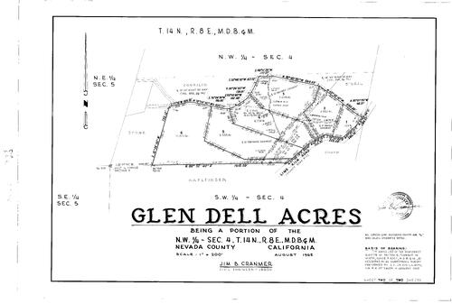 Click to see Subdivision Book 2, pg. 59 (1965) of Nevada County Recorders Subdivision Maps Book 2