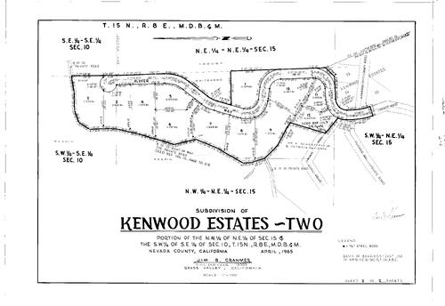 Click to see Subdivision Book 2, pg. 62 (1965) of Nevada County Recorders Subdivision Maps Book 2