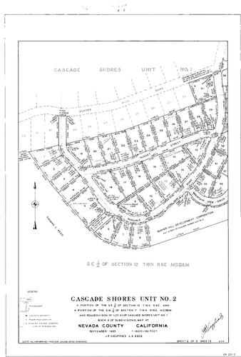 Click to see Subdivision Book 2, pg. 62A (1965) of Nevada County Recorders Subdivision Maps Book 2