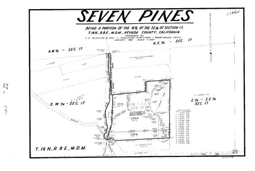 Click to see Subdivision Book 2, pg. 66 (1966) of Nevada County Recorders Subdivision Maps Book 2