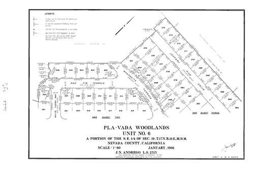 Click to see Subdivision Book 2, pg. 67 (1966) of Nevada County Recorders Subdivision Maps Book 2