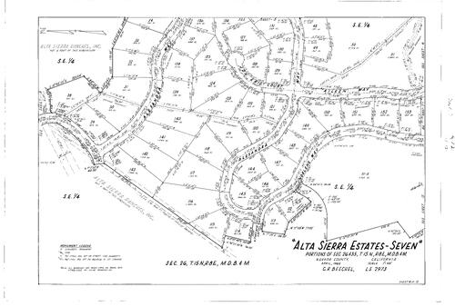 Click to see Subdivision Book 2, pg. 72 (1966) of Nevada County Recorders Subdivision Maps Book 2
