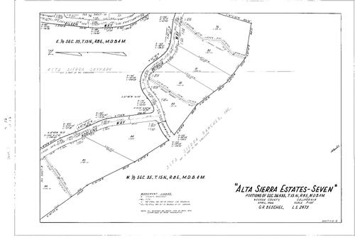 Click to see Subdivision Book 2, pg. 72 (1966) of Nevada County Recorders Subdivision Maps Book 2