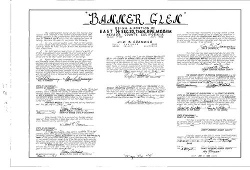 Click to see Subdivision Book 2, pg. 74 (1966) of Nevada County Recorders Subdivision Maps Book 2