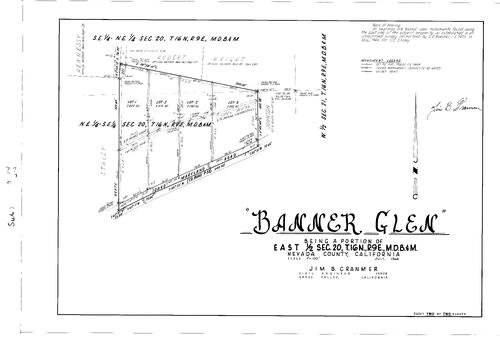 Click to see Subdivision Book 2, pg. 74 (1966) of Nevada County Recorders Subdivision Maps Book 2