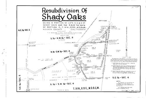 Click to see Subdivision Book 2, pg. 78 (1966) of Nevada County Recorders Subdivision Maps Book 2