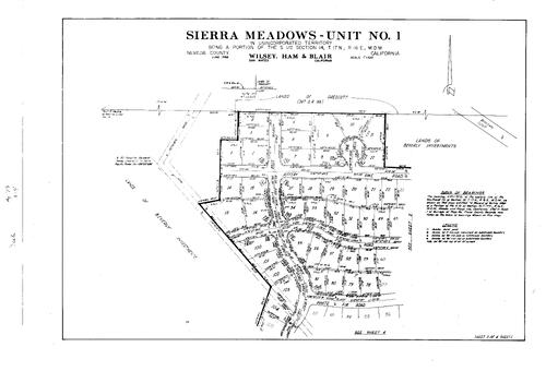 Click to see Subdivision Book 2, pg. 79 (1966) of Nevada County Recorders Subdivision Maps Book 2