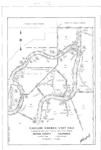 Click to see Subdivision Book 2, pg. 80 (1966) of Nevada County Recorders Subdivision Maps Book 2