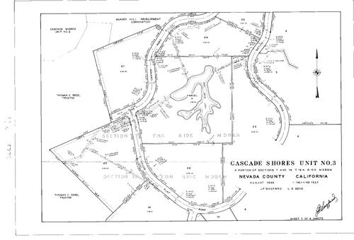 Click to see Subdivision Book 2, pg. 80 (1966) of Nevada County Recorders Subdivision Maps Book 2