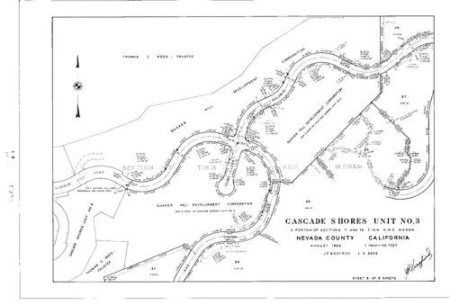 Click to see Subdivision Book 2, pg. 80 (1966) of Nevada County Recorders Subdivision Maps Book 2