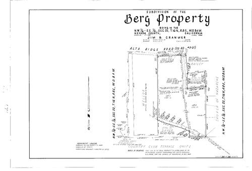 Click to see Subdivision Book 2, pg. 82 (1966) of Nevada County Recorders Subdivision Maps Book 2