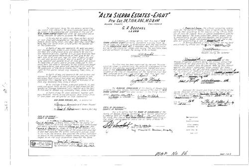 Click to see Subdivision Book 2, pg. 86 (1967) of Nevada County Recorders Subdivision Maps Book 2