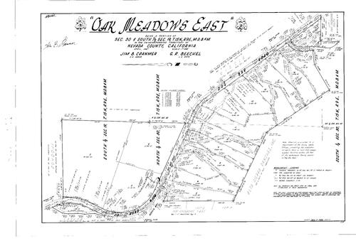Click to see Subdivision Book 2, pg. 87 (1967) of Nevada County Recorders Subdivision Maps Book 2