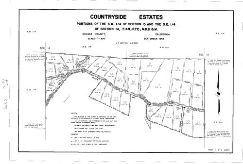 Click to see Subdivision Book 2, pg. 92 (1967) of Nevada County Recorders Subdivision Maps Book 2