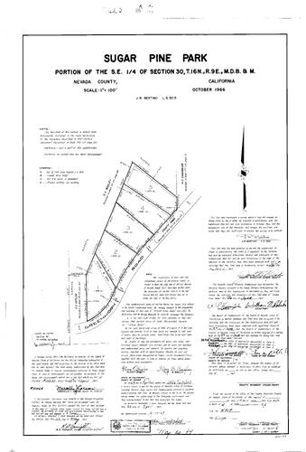 Click to see Subdivision Book 2, pg. 94 (1967) of Nevada County Recorders Subdivision Maps Book 2