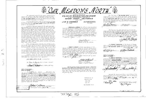 Click to see Subdivision Book 2, pg. 96 (1967) of Nevada County Recorders Subdivision Maps Book 2