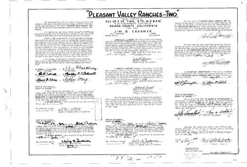 Click to see Subdivision Book 2, pg. 99 (1967) of Nevada County Recorders Subdivision Maps Book 2