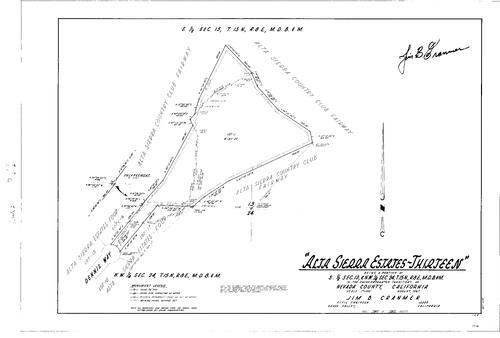 Click to see Subdivision Book 2, pg. 104 (1967) of Nevada County Recorders Subdivision Maps Book 2