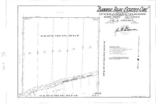 Click to see Subdivision Book 3, pg. 2 (1968) of Nevada County Recorders Subdivision Maps Book 3