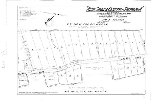 Click to see Subdivision Book 3, pg. 4 (1968) of Nevada County Recorders Subdivision Maps Book 3