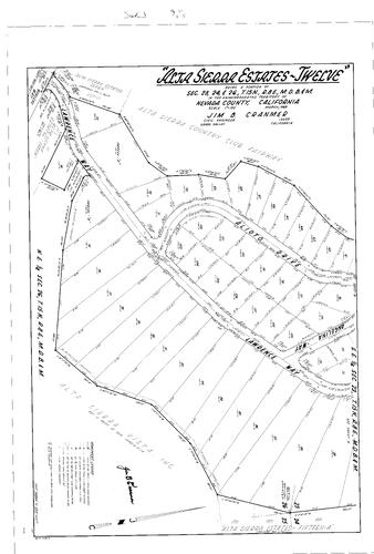 Click to see Subdivision Book 3, pg. 6 (1968) of Nevada County Recorders Subdivision Maps Book 3