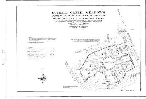Click to see Subdivision Book 3, pg. 9 (1968) of Nevada County Recorders Subdivision Maps Book 3