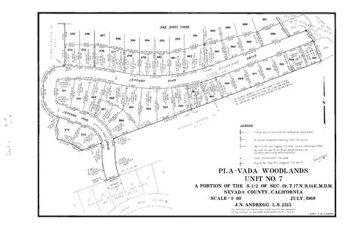 Click to see Subdivision Book 3, pg. 10 (1968) of Nevada County Recorders Subdivision Maps Book 3